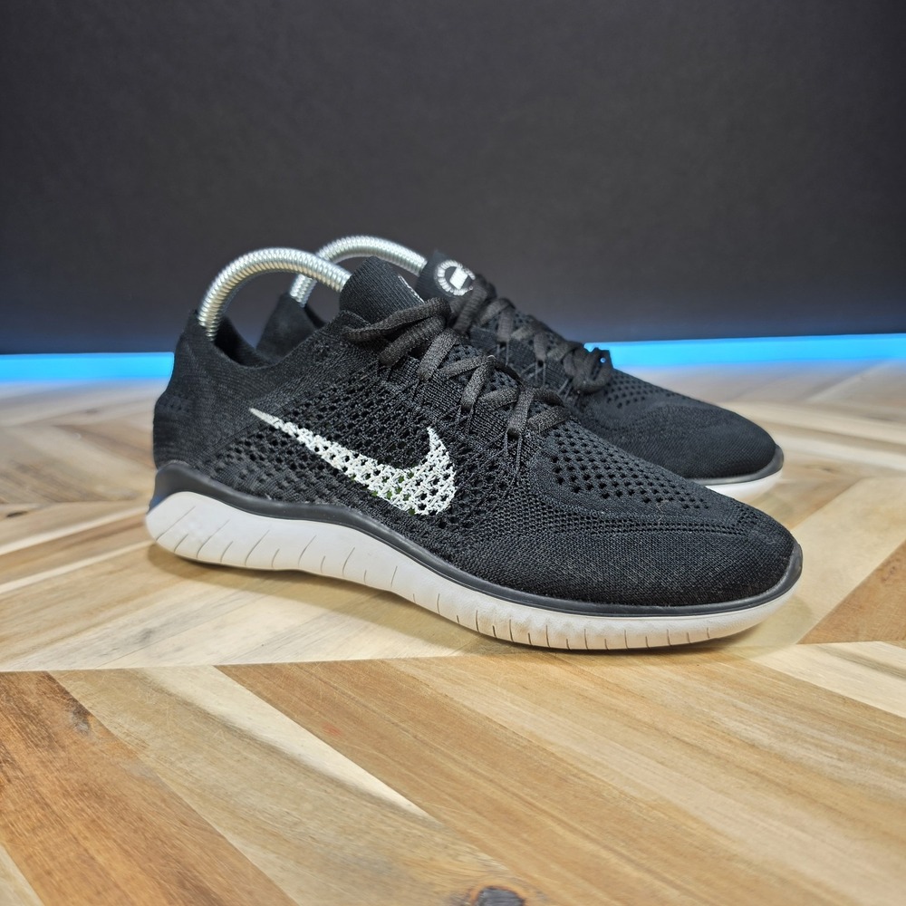 Nike Free RN Flyknit 2018 Women's Size 8.5 Running Shoes Black